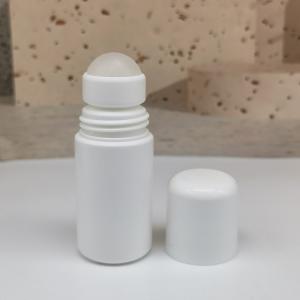 Quality Flat Top Lid 50ml PE Plastic Roll On Bottle For Deodorant Essential Oil wholesale