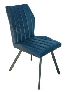 Quality High Breathability Fabric Upholstered Dining Chairs Heavy Duty Steel Legs wholesale