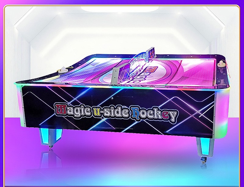 Indoor Game Arcade Air Hockey Table Metal Acrylic Plastic Material