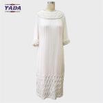 Wholesale latest casual chiffon pakistani dresses vintage o-neck simple model