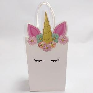 Quality Personalised White Paper Bags Decoration Stand Up Pouch Easy To Carry wholesale
