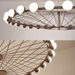Duplex Building Ferris Wheel Large Chandelier Creative Industrial Ring Pendant