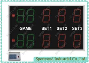 Quality Sports Electronic Tennis Scoreboard With Wireless RF Control , Gymnasium Scoreboard wholesale