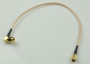 Quality Custom RF Cable SMA Male To SMA Male Right Angle RG 178 Coax Cable Assemblies wholesale