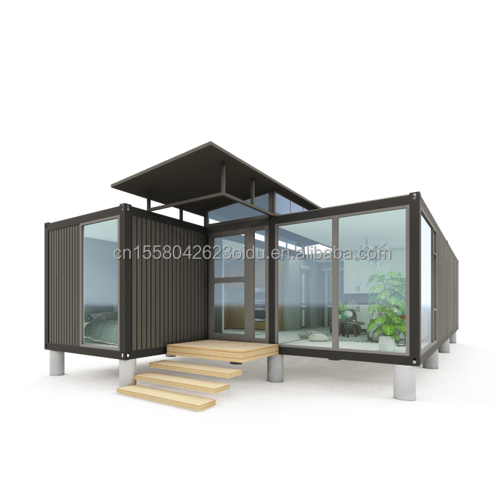 Customized Color Container House Movable Prefabricated House 20ft Prefab Shipping Tiny House Kit for Hotel