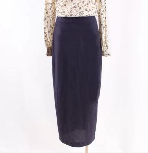 Quality 260 Gram Tencel Twill Fabric Size 36 38 40 PFP Womens Black Maxi Skirt wholesale