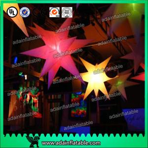 Quality Customized Inflatable Lighting Decoration / Inflatable Air Star Balloon For Party wholesale