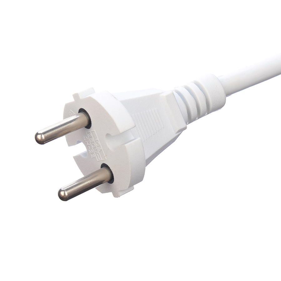3 Prong Round Pin Extention Cable White SNI Extention Cord for Home