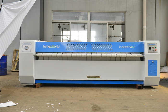 0.75kw Hotel Sheets Roll Ironing Machine For Fast And Smooth Ironing