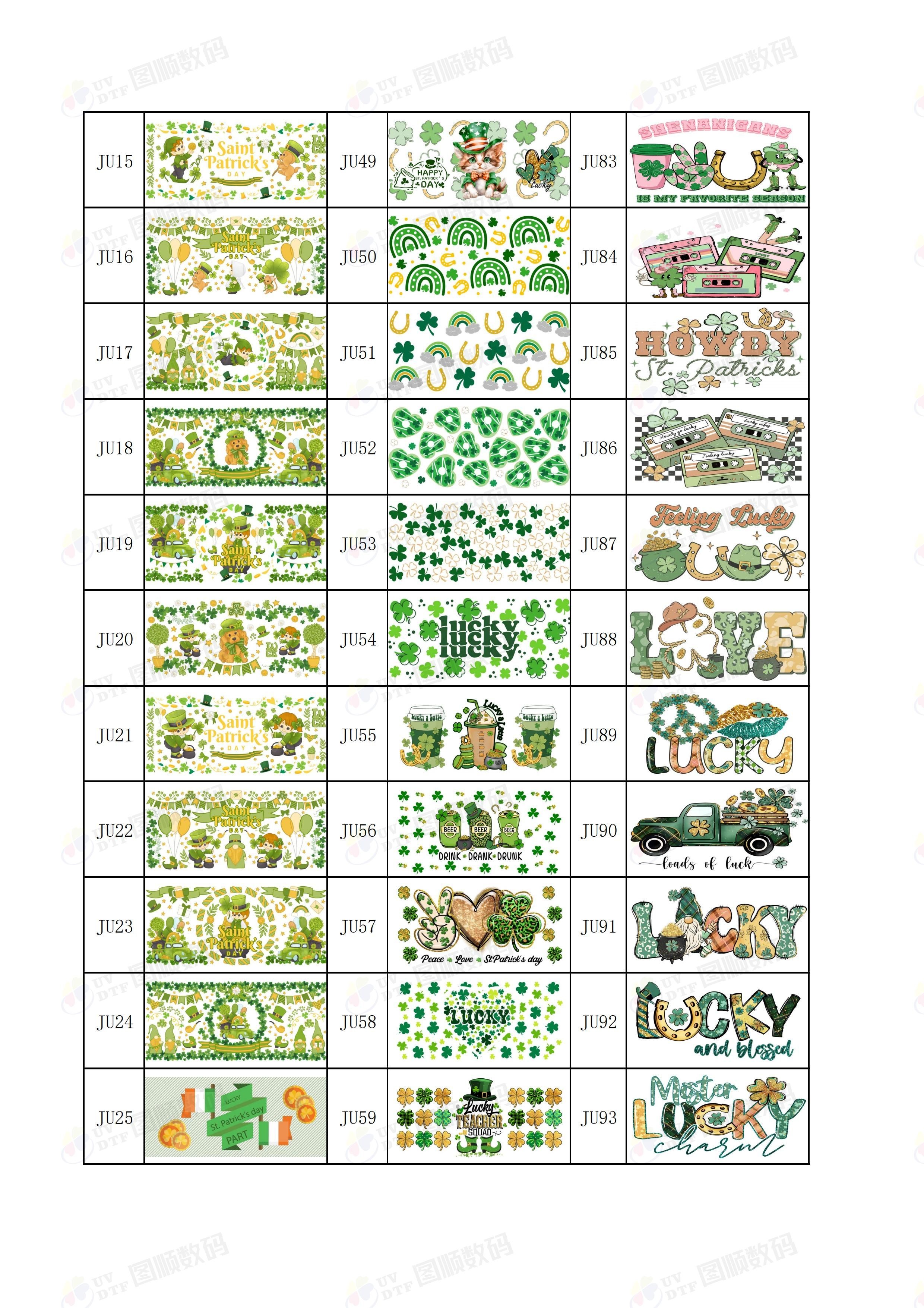 UV Resistant Custom UV DTF Glass Cup Wraps Free Artwork Services