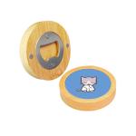 Customized Logo Creative Sublimation Wooden Magnetic Bottle Opener For