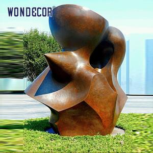 Quality Large Outdoor Art Sculptures Raise Funds For Geometric Copper Sculptures wholesale