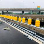 Road Safety EVA Foam Highway Rotating Guardrail Anti Corrosion