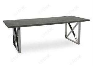 China Marble Stainless Steel Frame 120*60cm Modern Dining Table on sale