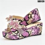 Beautiful Mature Italian Shoes for Lovely Lady Dress Pu Women Summer Shoes Shoes