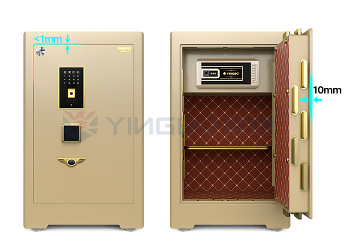 YB/ZY-70 Commercial Safe Box Semiconductor Fingerprint Biometric Technology 4 Open Ways