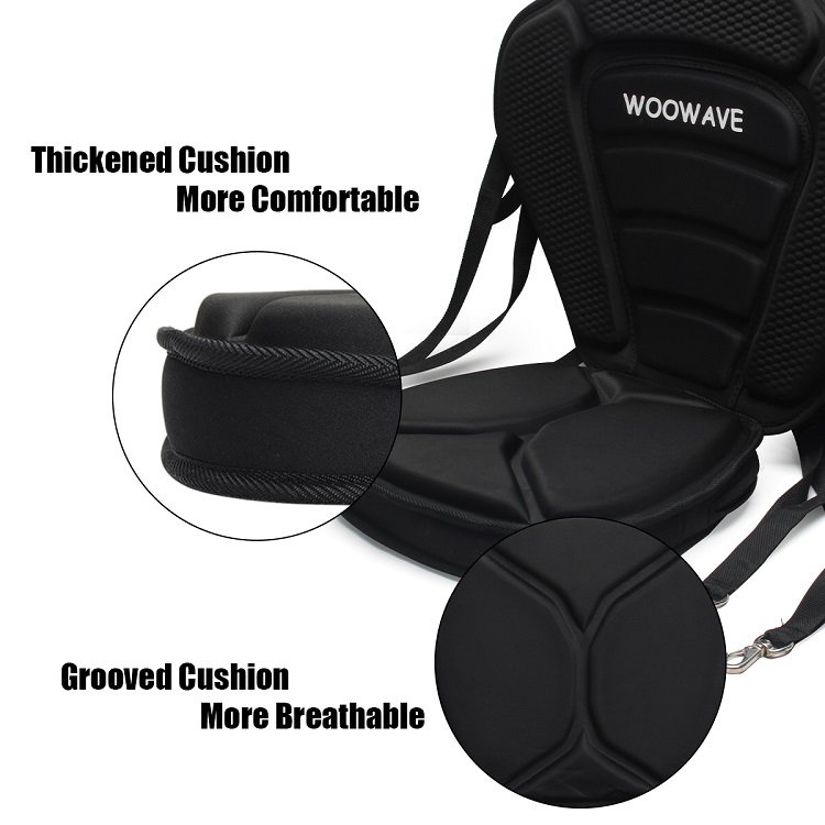 Convenient Small Bag Included Thicker Style Kayak Seat for Lakes Rivers 50*48*8cm