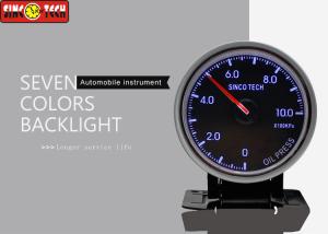 Quality Rally Car Electric Oil Pressure Gauge Kpa Unit Display Installation With Frame wholesale