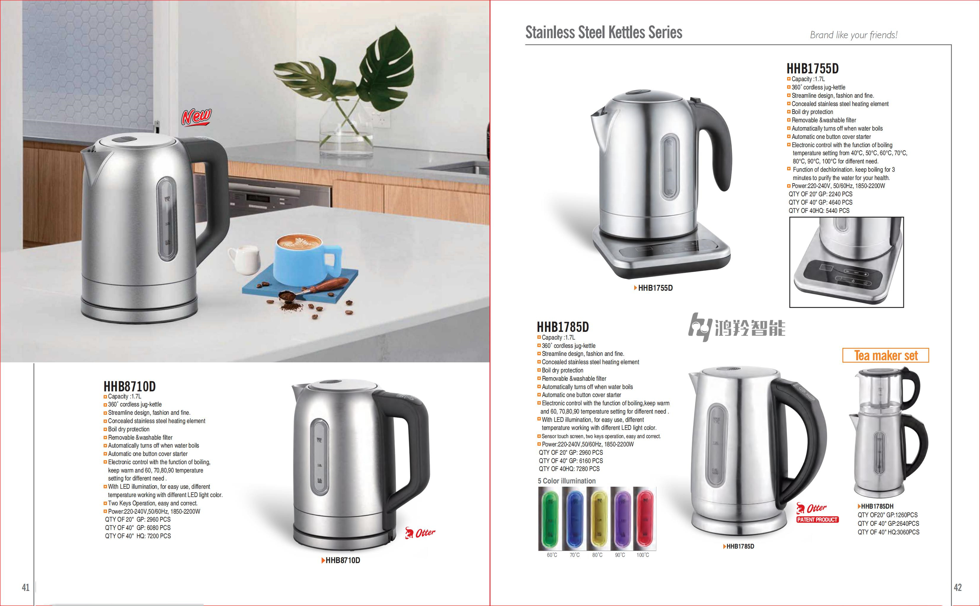 Household Stainless Steel Electric Kettle with App-Controlled Temperature Control