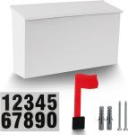 Outdoor Metal Magazine Newspaper Holders Post Mailboxes with Rust-Resistant
