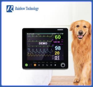 Quality Animal Vet Medical Anaesthesia Temp Vital Signs Monitor Multiparameter Portable wholesale