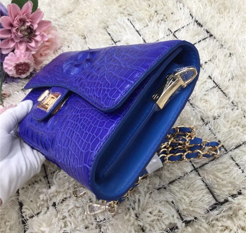 Exotic Alligator Skin Female Small Clutch Purse Authentic Real Crocodile Leather Women Flap Bag Lady Cross Shoulder Bag