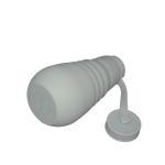 Grey Silicone Collapsible Drinking Bottle Outdoor Sports Folding 500ml Water