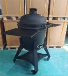 Ceramic 22 Inch Kamado Grills BBQ Bubble Black Glaze Surface