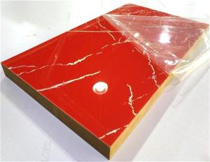 Quality Pattern color acrylic sheet faced mdf for furniture or commercial decoration wholesale