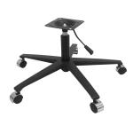 Aluminum Revolving Chair Metal Base With Wheels Five Star Chair Legs