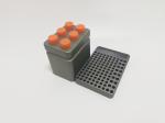 Ice Free Cooling Metal Test Tube Rack / 6*15ml Centrifuge Tube Rack Used In Dry