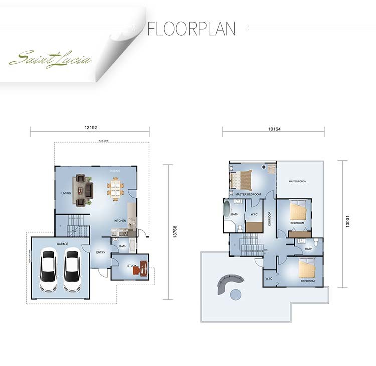Luxurious Prefabricated Light Steel Frame Prefab Metal House Kits