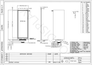Quality 5.79'' 4 Color 272*792 HX8717 Based Standard E-paper Display EPD wholesale