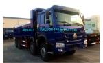 Commercial 371 HP 8x4 Diesel Dump Truck , Sand Dump Truck Q235 Steel Body