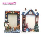 Cartoon Deer Poly Resin Picture Frame Custom Size 3D Christmas Santa Claus