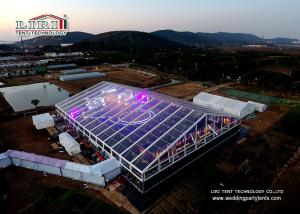 Quality Transparent Marquee Wedding Tent With Glass Walls For 1000 People Anniversary wholesale