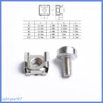 M3 - M12 Stainless Steel Cage Nuts Square Metal Clip Nut Galvanized Zinc Plated