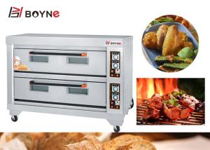 Quality Stainless Steel Deck Oven 220v Two Deck Two Tray for Restaurant wholesale