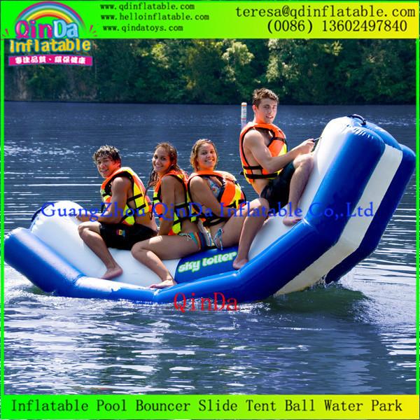Popular Inflatable Water Teeterboard Water Seesaw Floating Inflatable Totter For