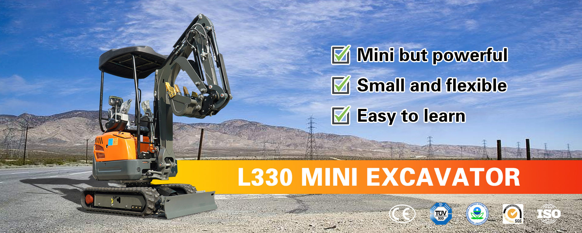 Small Flexible Electric Micro Digger 2000kg Small Digger Machine