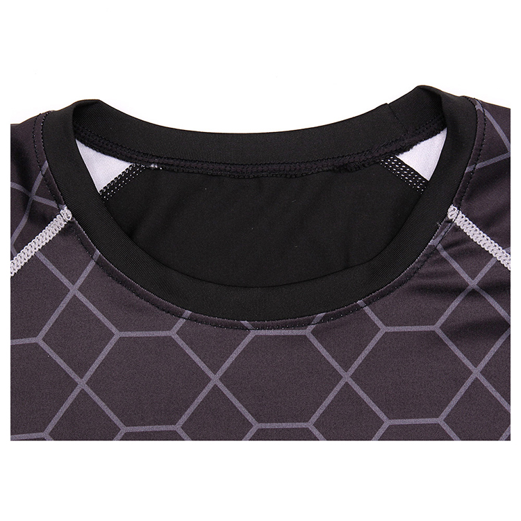 Long Sleeve Rash Guard Shirt , Loose Fit Rash Guard Refeltive Print Eco Friendly