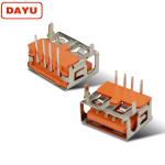 10mm 14mm USB A Female Connector Iron / Copper Case Material