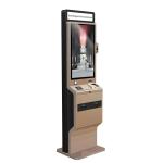 Stand Free Touch Screen Self Service Kiosk 90W With LED Light Box Thermal