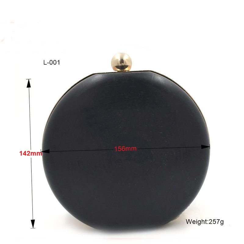 Custom irregular round shape box clutch metal gold iron purse frame clasp for Bags