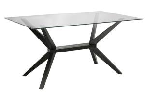 Quality Black Metal Leg 58kgs 750cm Modern Rectangular Dining Tables wholesale