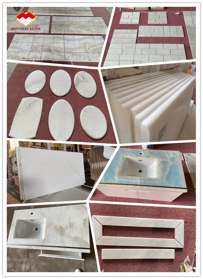 Customized Modern Grey Marble Pillar Covering Design Style for Hollow Column Cladding
