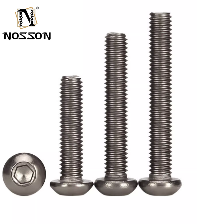 Galvanized Coating Finish Surface Titanium Pan Head Screw with Nylon Patch and Self Locking Button Customized GR5/TC4