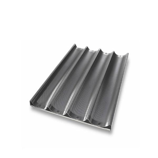 RK Bakeware China Foodservice NSF 800X600 Durashield Coating Channel Baguette