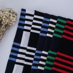Smooth Striped Cotton Jersey Fabric Yarn Dye Plain Sweat Absorbing Material