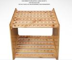 Wood golf clubs rack